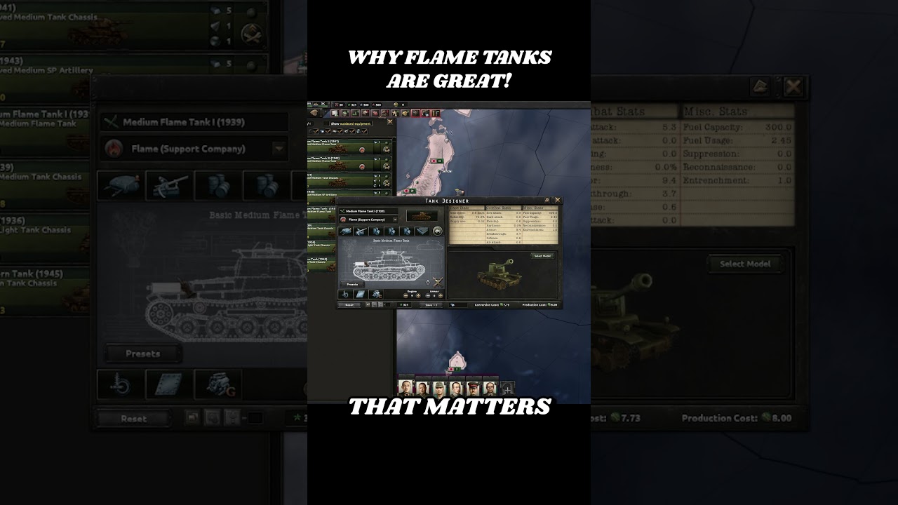 Why Flame Tanks Are Great (Despite The Low Stats)! #hoi4 #heartsofiron4 #armsagainsttyranny