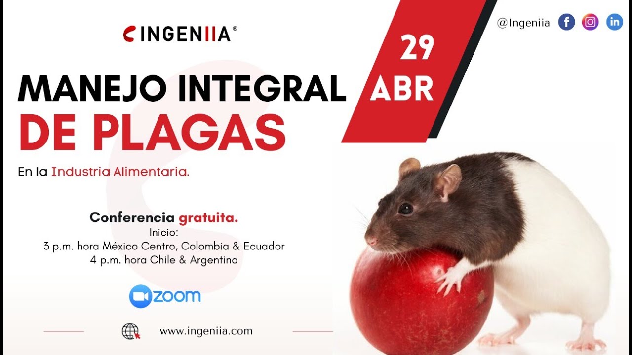 Manejo integral de plagas (MIP) en la industria alimentaria - conferencia gratuita.