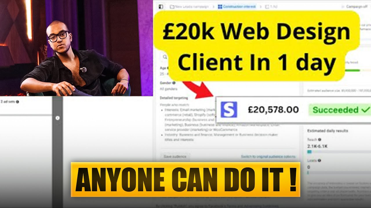 How I Closed a &pound;20K Web Design Client Using Facebook Ads
