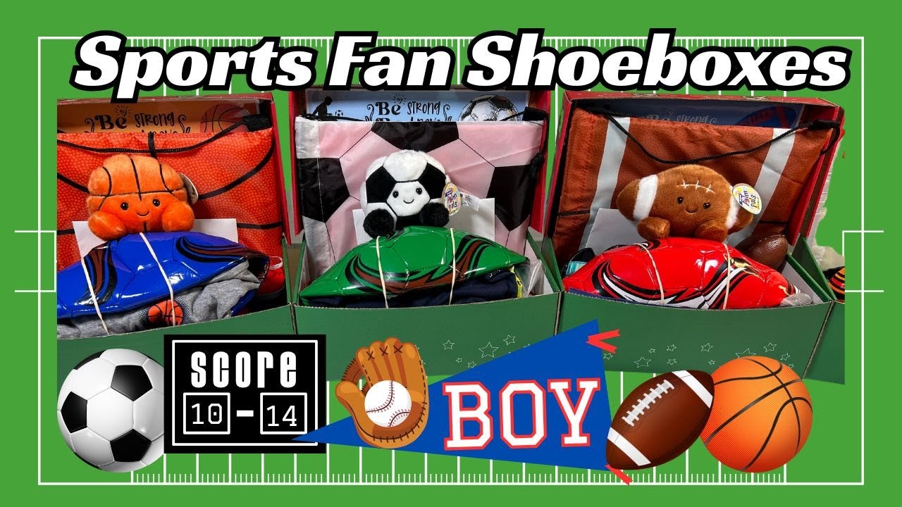 Sports Themed Shoebox Gifts for Operation Christmas Child!