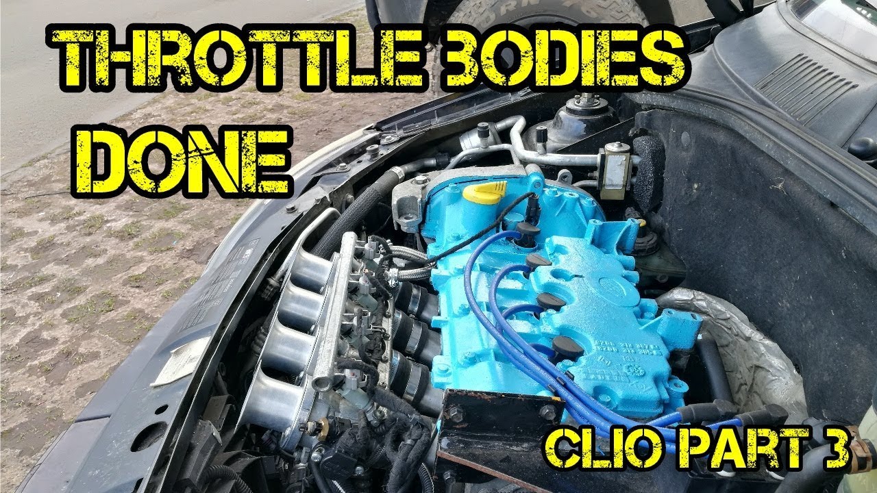 Clio 182 throttle bodies installed! (Clio part 3)