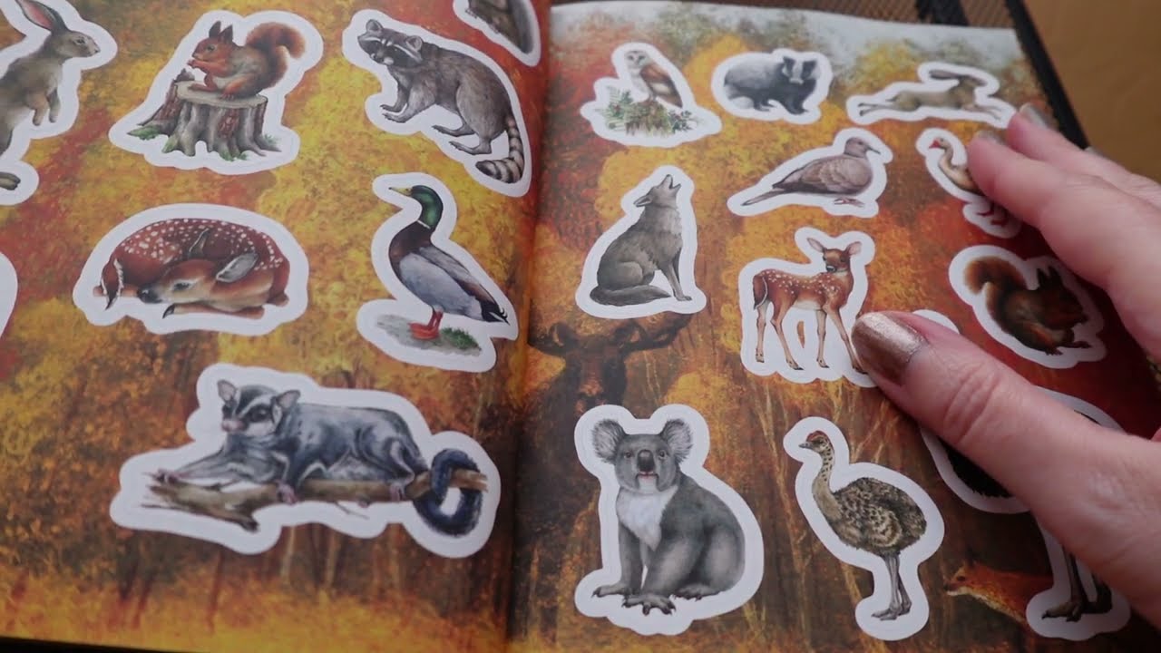 Flora, Fauna, Botanicals, and Bees Sticker, Color, and Activity Book - Flip Through - Jan  2026