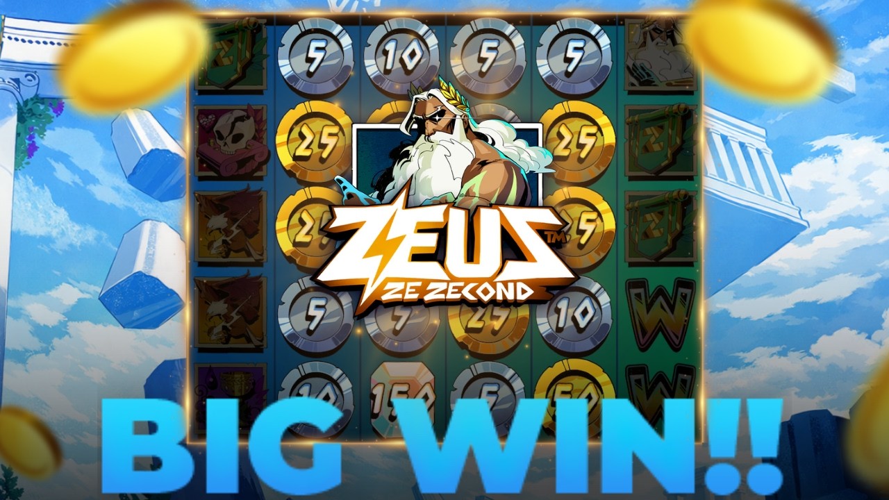 COMMUNITY WIN ON ZEUS ZE ZECOND (5 SCATTER BONUS) 🏆😵