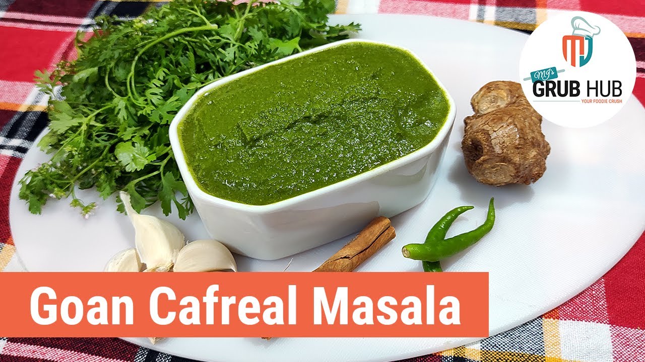 How to make Goan Cafreal Masala | Green Recheado Masala | Goan Style Green Masala for Meat & Fish