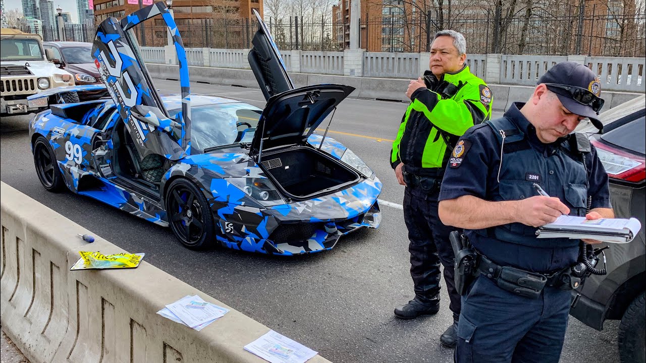 CANADIAN POLICE USE UNLAWFUL TACTICS ON LAMBORGHINI OWNERS!