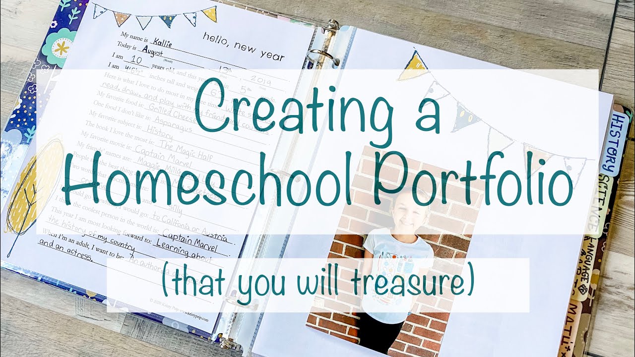 Homeschooling Portfolio Example for Annual Evaluation: Elementary