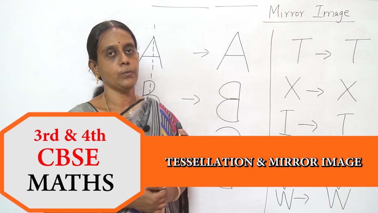 3rd & 4th STD CBSE NCERT Maths - Tessellation Mirror Image CBSE NCERT CCE Maths 3rd 4th #mathsclass