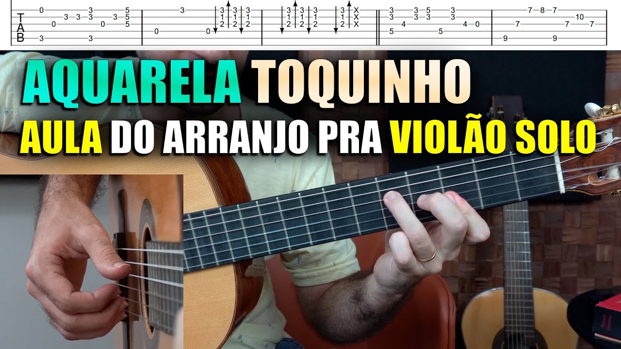 AULA de VIOLÃO | Aquarela (Toquinho)