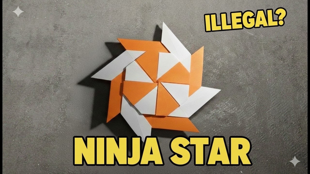 I Made a REAL Ninja Star 😱 |How to Make a Paper Ninja Star | Easy Origami Shuriken