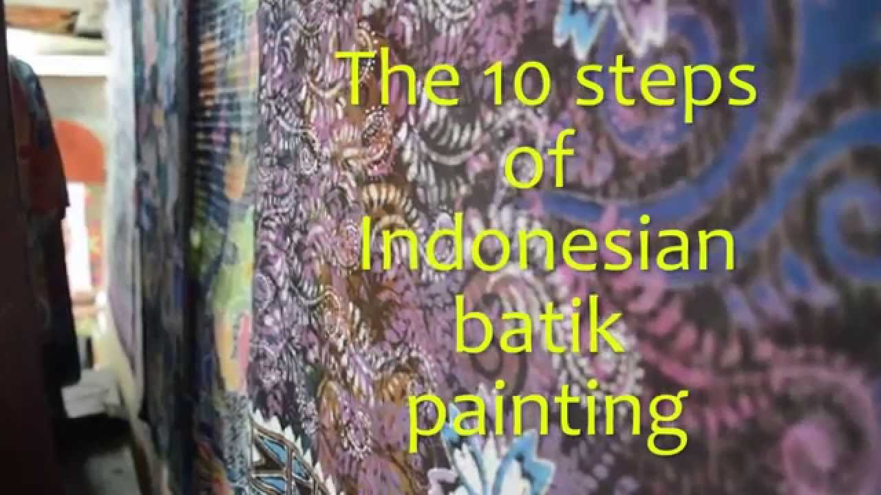 Steps of Batik Painting from Widya Studio in Ubud, Bali