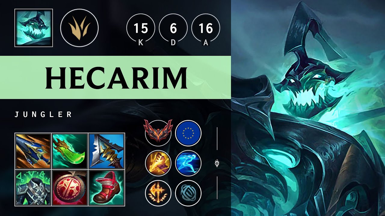 Hecarim Jungle vs Skarner - EUW Grandmaster Patch 25.19