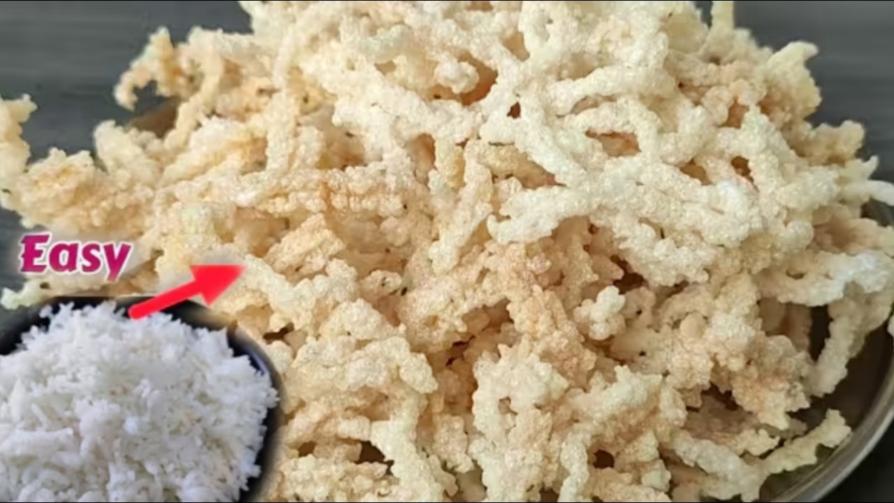 बचे हुए चावल से बनाये जबरदस्त कुरकुरे पापड़ | आपको यकीन नहीं होगा | Rice Kurkure #kurkurerecipe