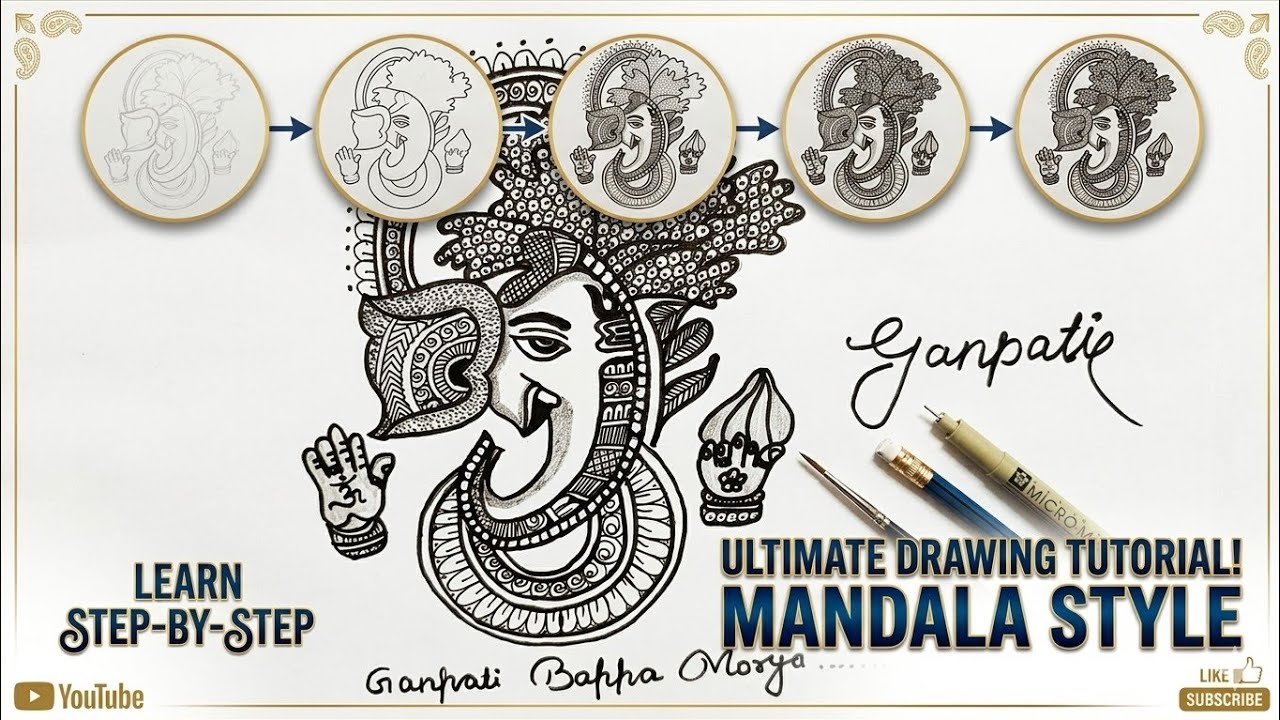 Lord Ganesha drawing #ganesharti #ganpati #shorts #ytshorts #drawing #livestreaming #creator #viral
