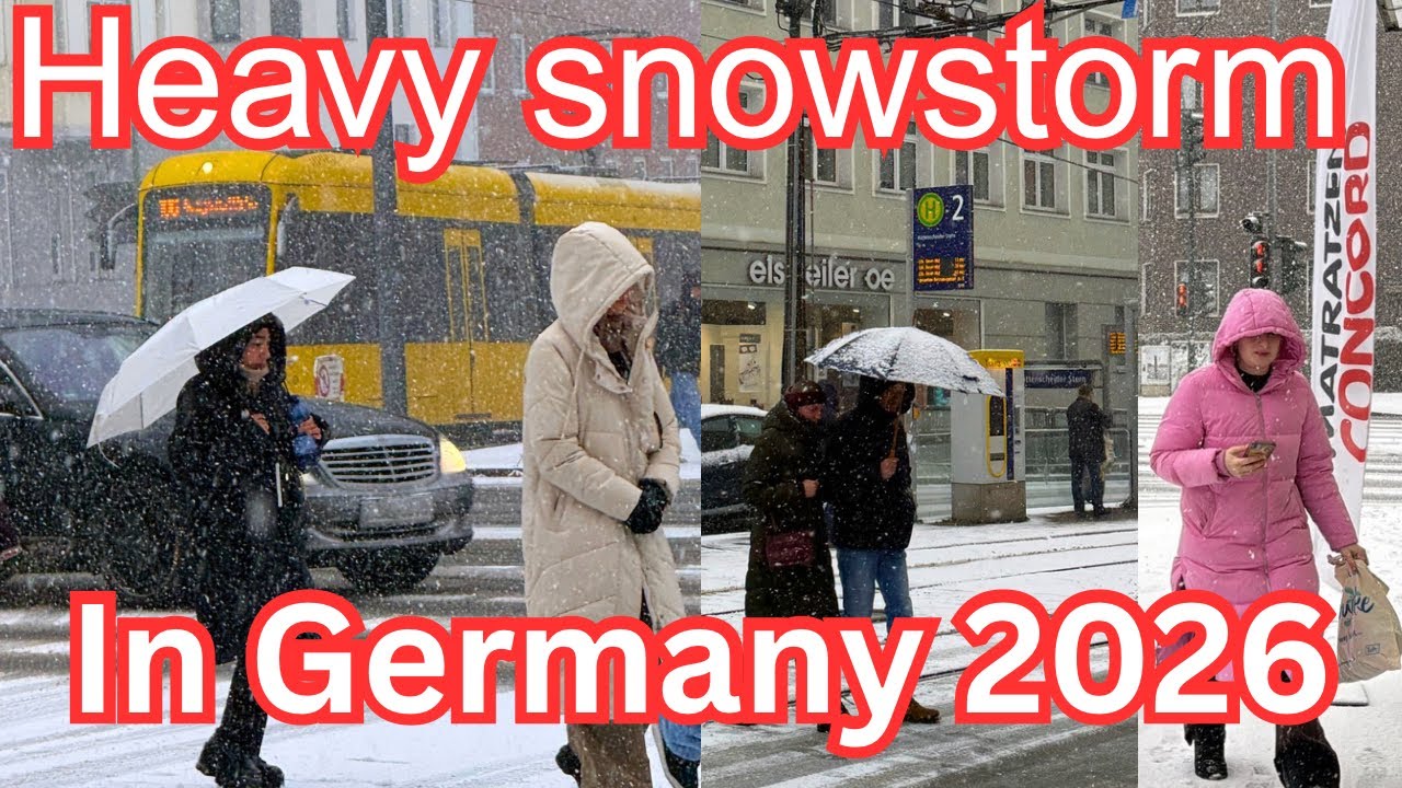 GERMANY IS FACING HEAVY SNOWSTORM ❄️❄️❄️|SNOWFALL IN ESSEN GERMANY 🇩🇪 |SNOWING IN GERMANY ❄️❄️❄️☃️☃️