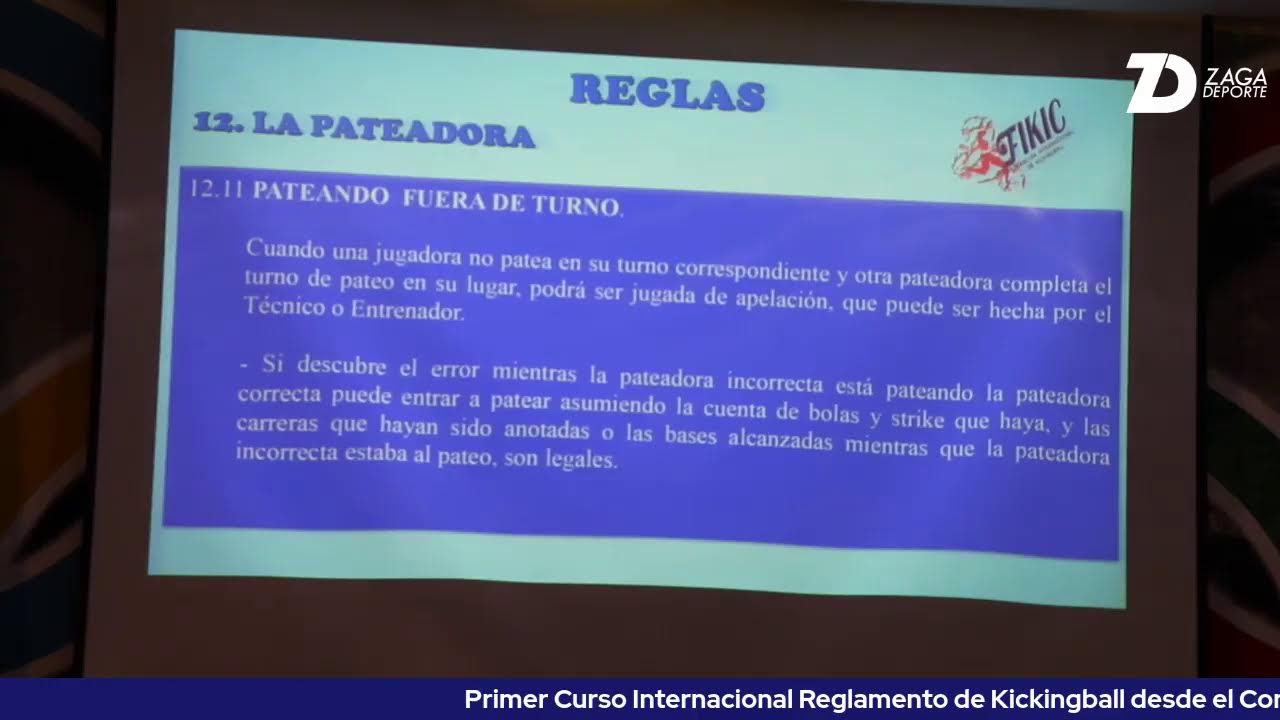 Curso Internacional de Reglamento de Kickingball II Parte