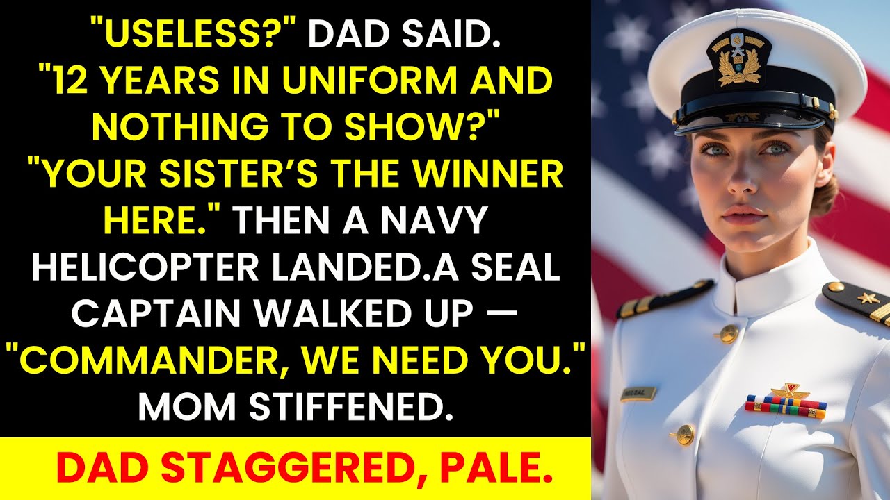 Family Called Me Useless At My Sister’s Graduation — Then A Navy Helicopter Landed. I Did...