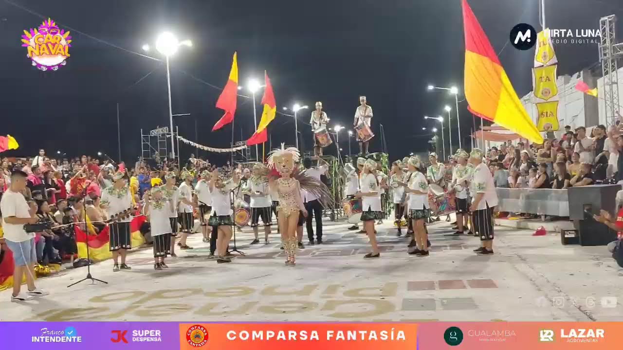 🎭✨️ SEGUNDA NOCHE - CARNAVALES PINEDENSES 2026 - COMPARSA FANTASÍA 🟡🔴
