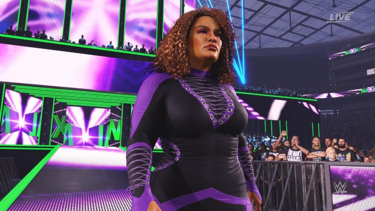 NO ESCAPE! Jade & Tiffany vs. Becky & Nia Jax inside Hell in a Cell (WWE 2K25)