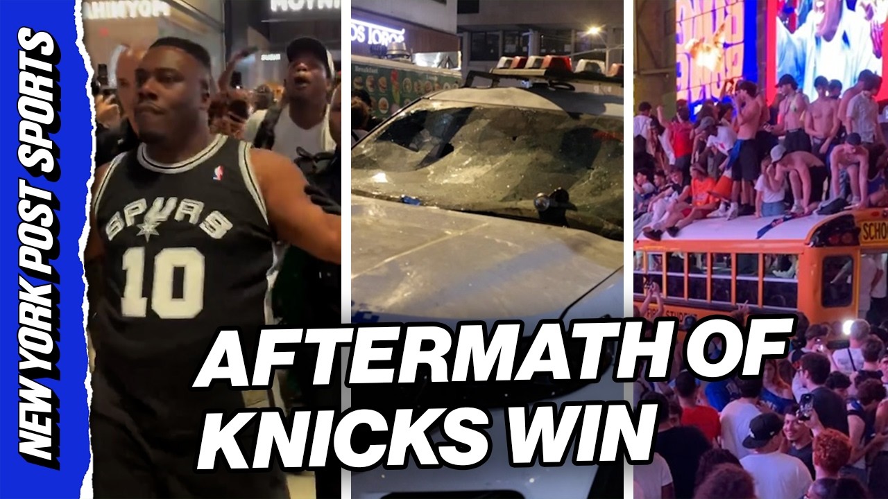CHAOS Erupts Across NYC After Knicks Win NBA Championship!
