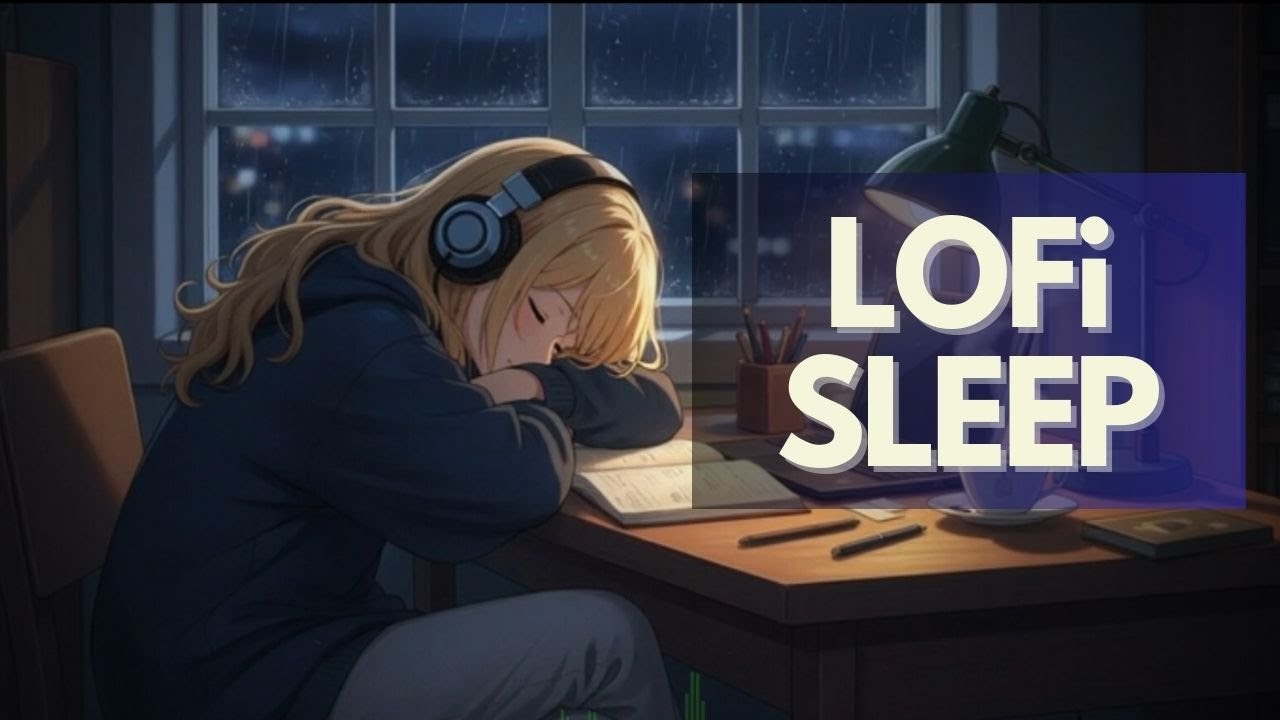 Dreamy Rainy Window Lofi 🌧️ Relaxing Night Beats for Deep Sleep | 24/7 Live