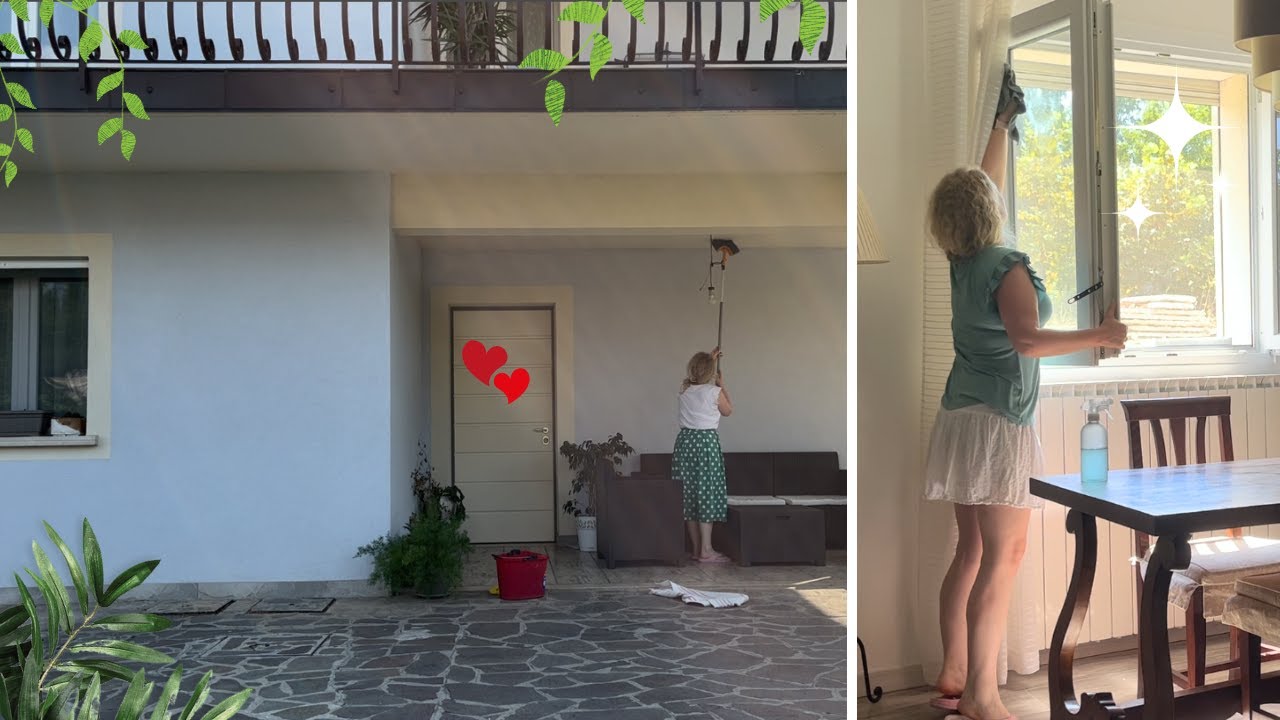 Come PULIRE PROFONDAMENTE finestre e serramenti, dentro e fuori | Clean with me | Joy in homemaking