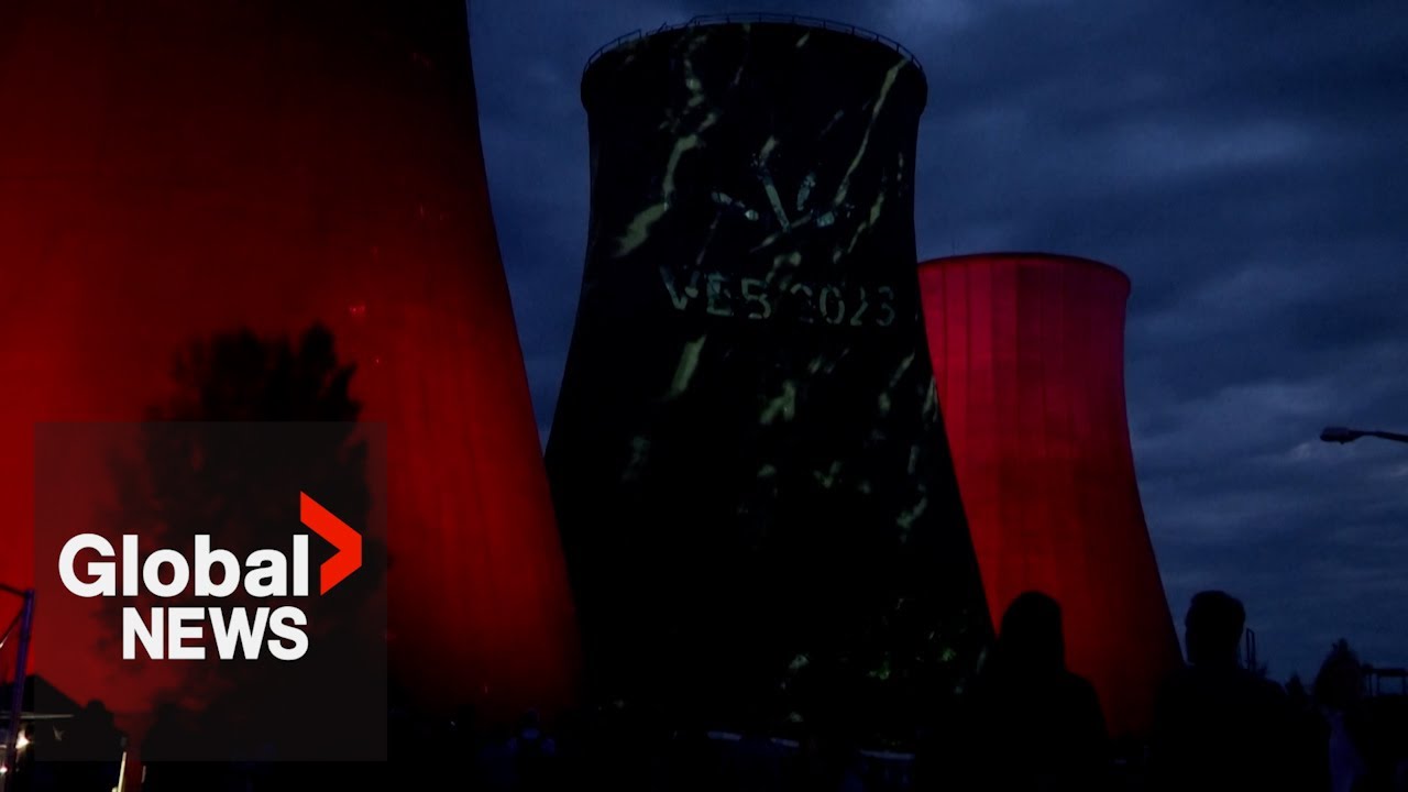 Stunning music and light show festival brings new energy to abandoned Hungarian power plant