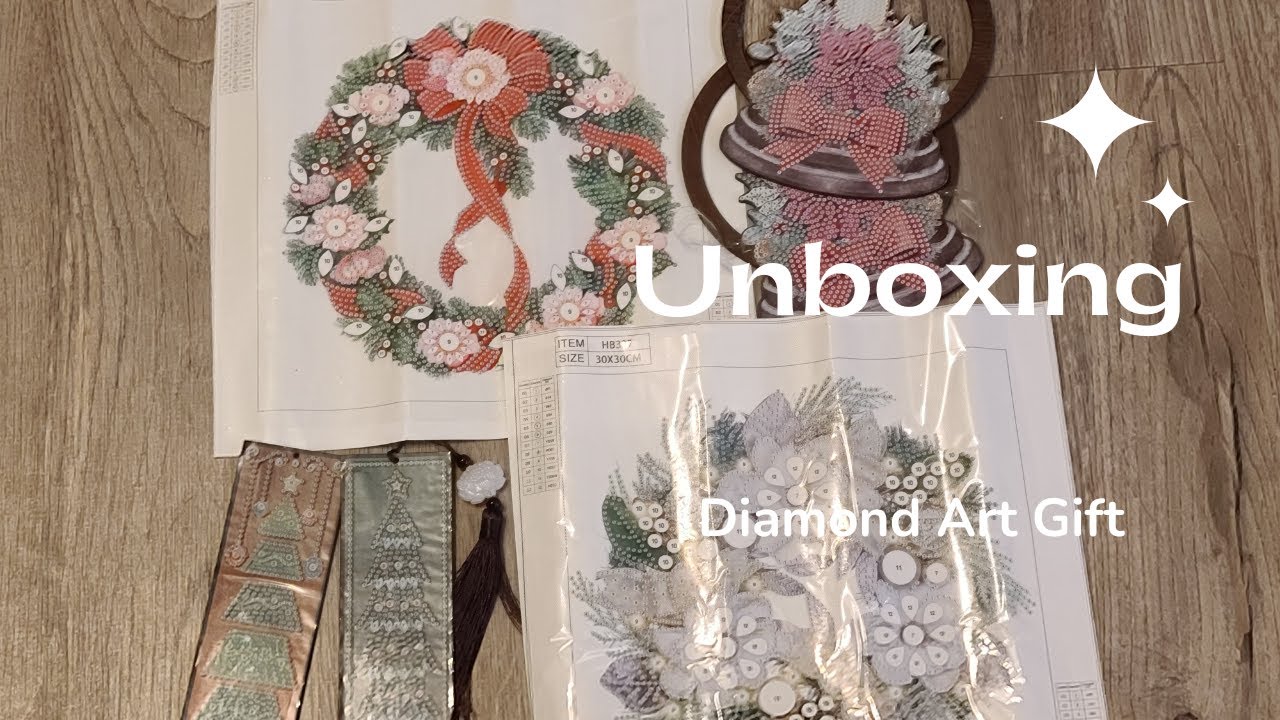 Unboxing de diamond paintings de Diamond Art Gift