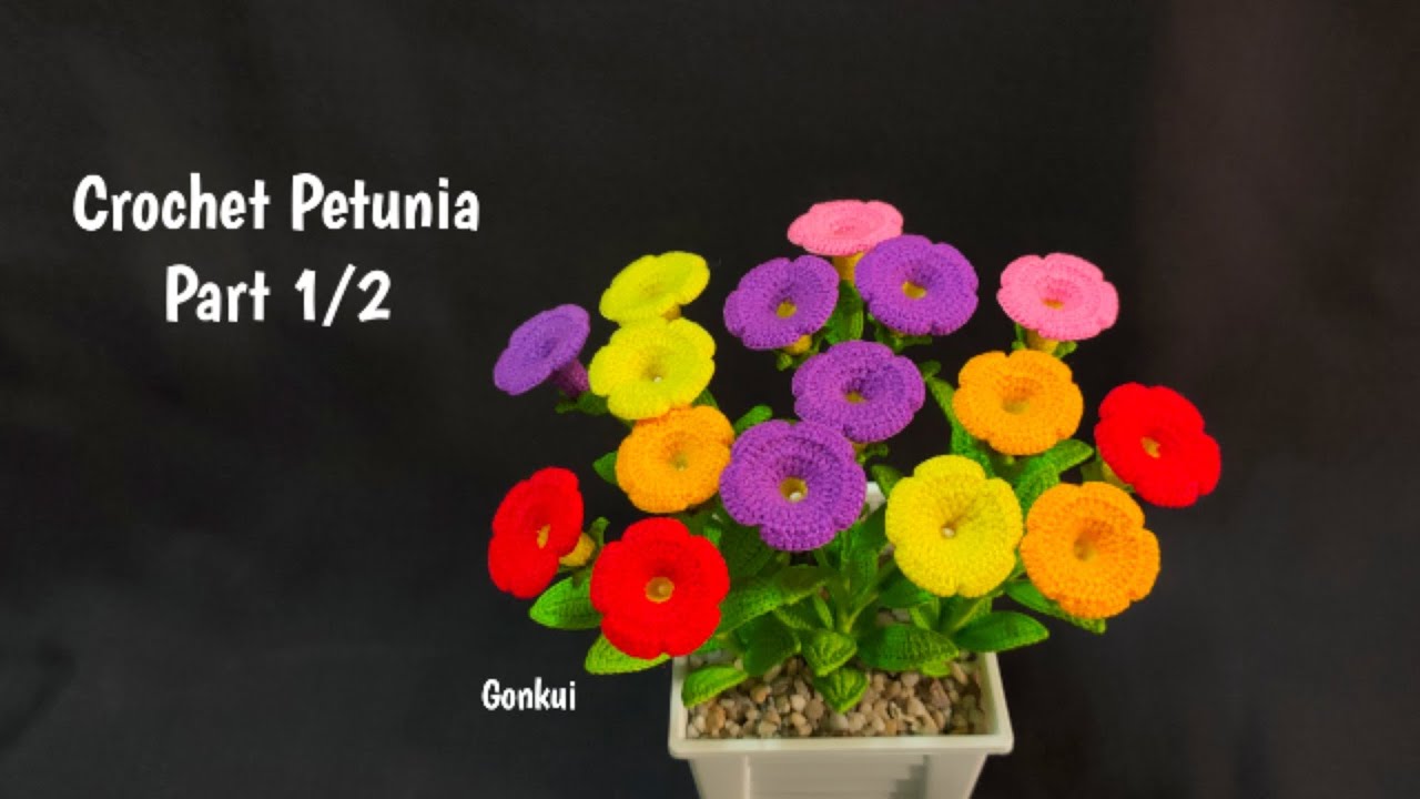 Crochet flower | Crochet Petunia flower Part 1/2. Petals  #crochetflower #crochet #tutorial #diy