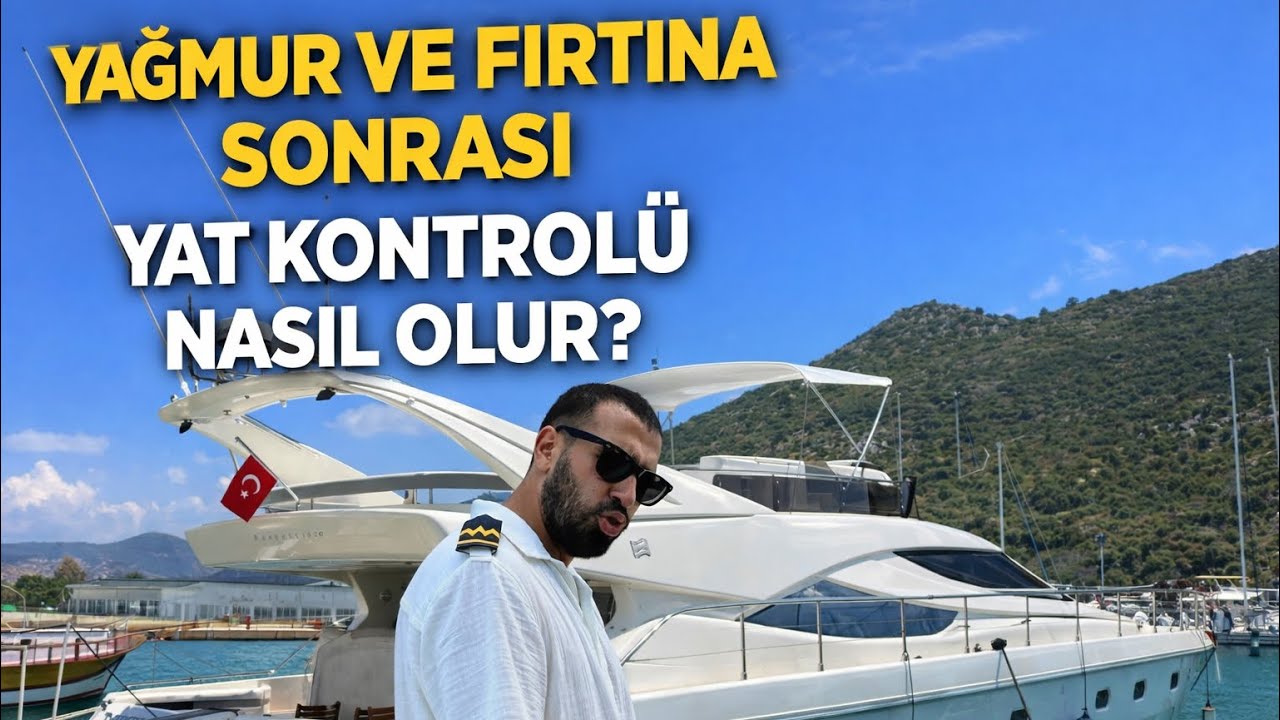 Yağmur ve fırtına sonrası yat kontrolü nasıl olur? How do you inspect a yacht after rain and storms?