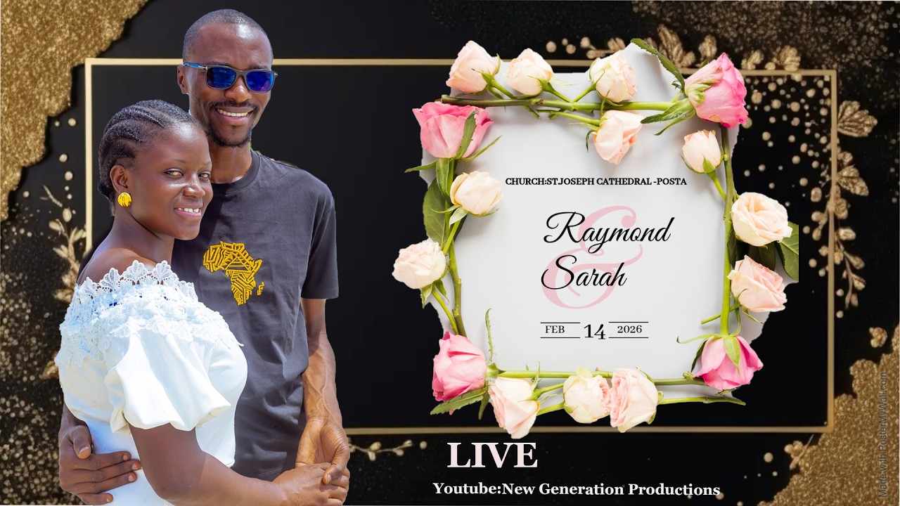 MISA  YA TAKATIFU YA NDOA YA RAYMOND J.WANDEMA & SARAH A.OLIMO  KANISA  KUU LA MT.YOSEFU - POSTA,DSM
