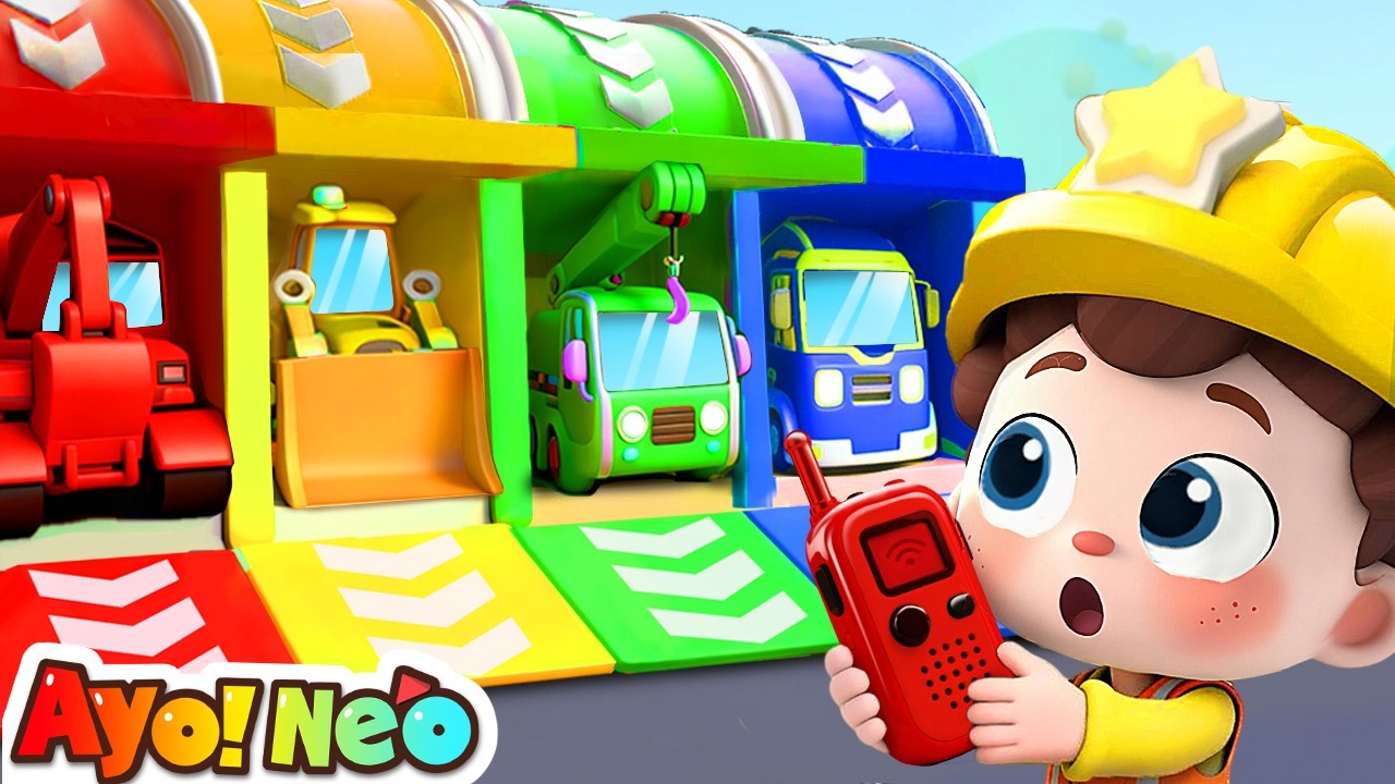 Ring Ring Ring! Ayo Truk Konstruksi 🚧🚜🌈| Lagu Anak-anak | Ayo！Neo | Yes！Neo Bahasa Indonesia