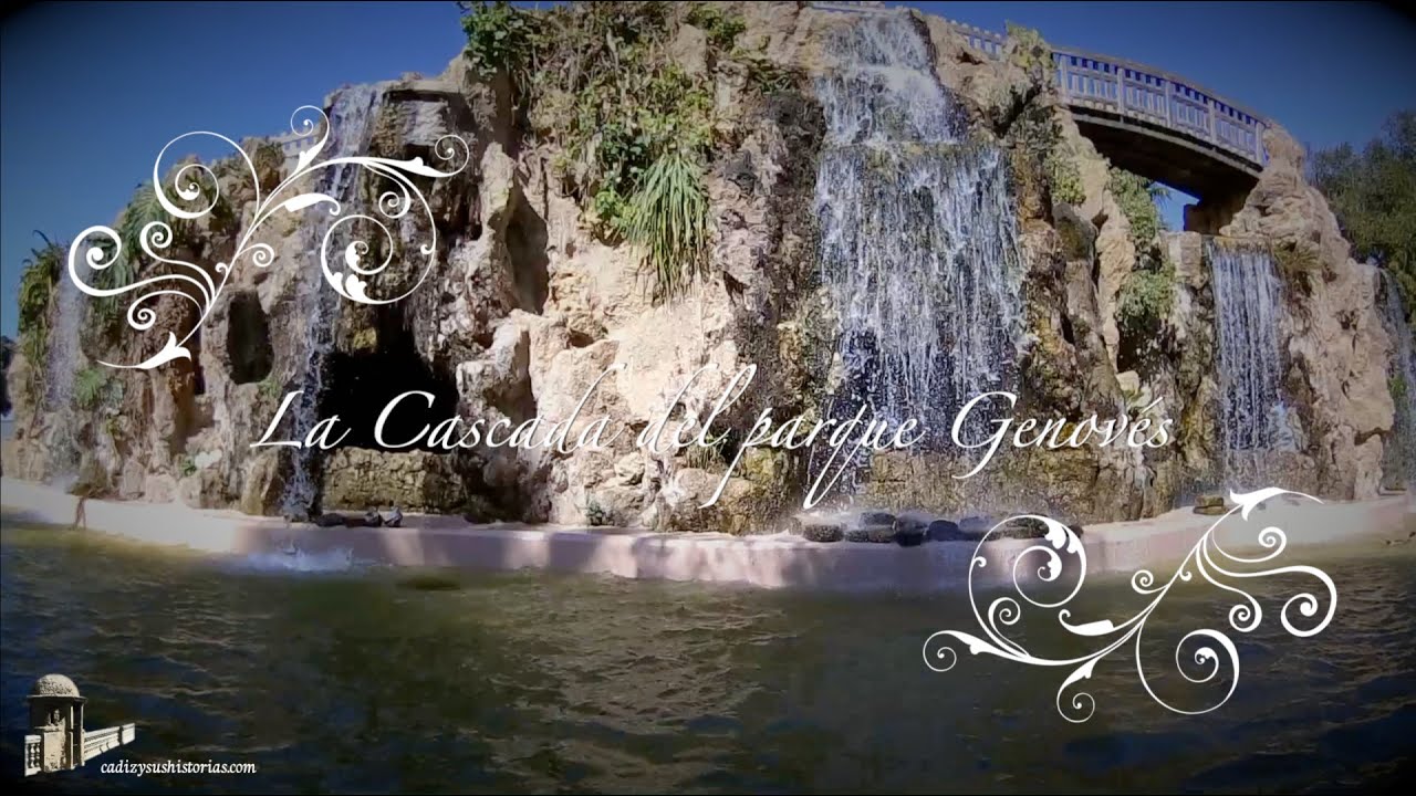 CASCADA DEL PARQUE GENOVES DE CADIZ.