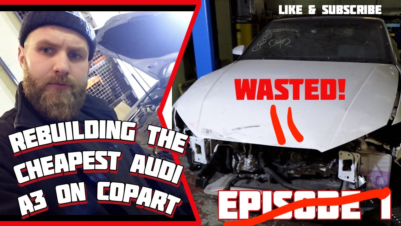 A3 to RS3 REBUILD CONVERSION ! Rebuilding a totaled audi A3 CONVERTIBLE from COPART - EPISODE 2