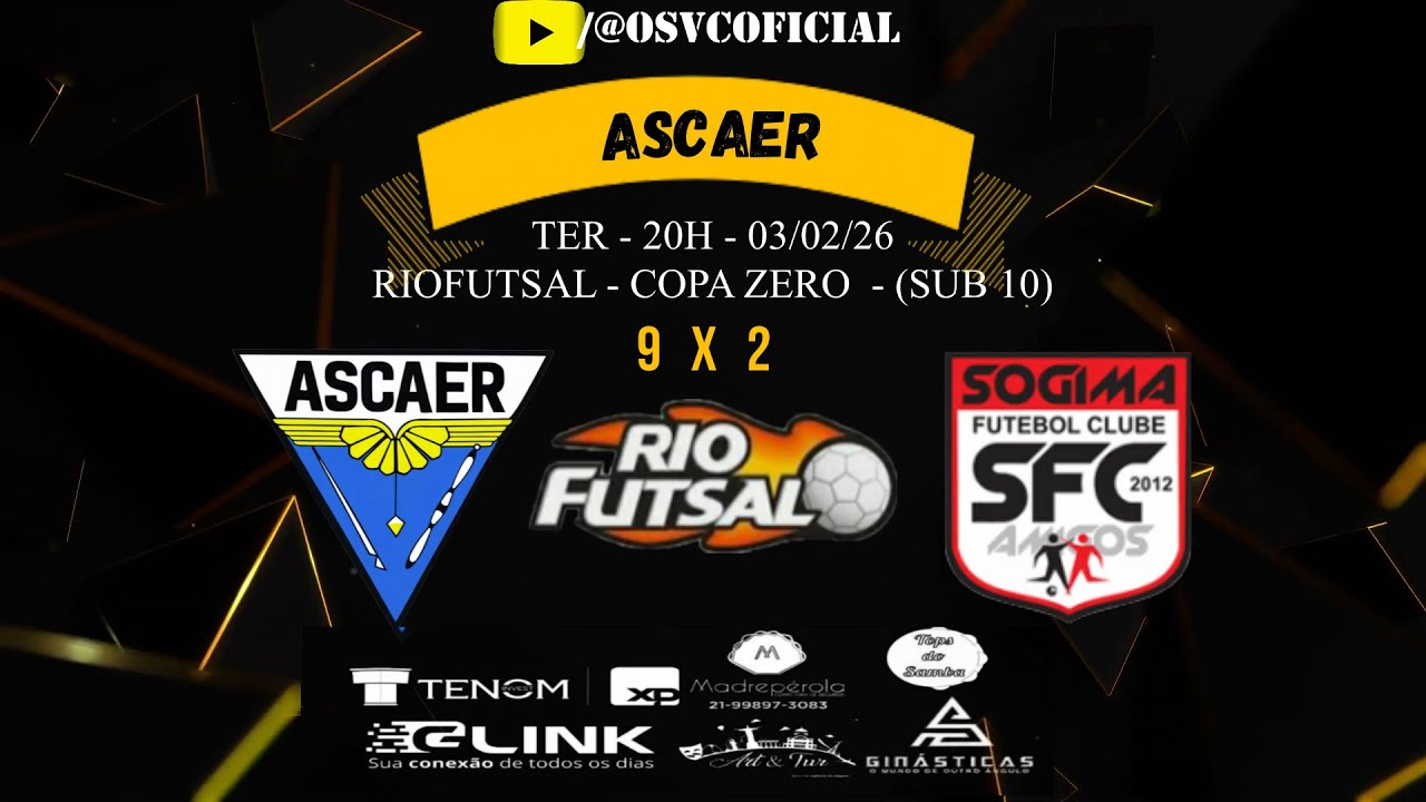 Melhores Momentos Madreperola ASCAER 9 X 2 SOGIMA - SUB 10 - COPA ZERO - RIOFUTSAL