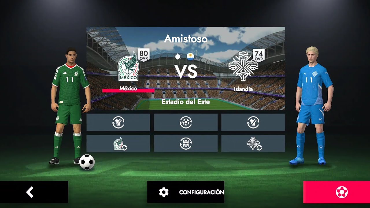 🇲🇽VS🇮🇸 RECREANDO PARTIDO FL26 