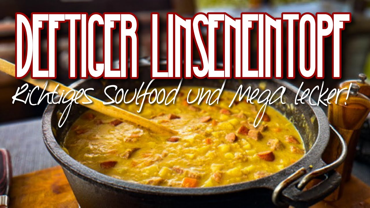 Deftiger Linseneintopf - Ich liebe sowas einfach #winter #kochen #eintopf #dutchoven #soulfood #bbq