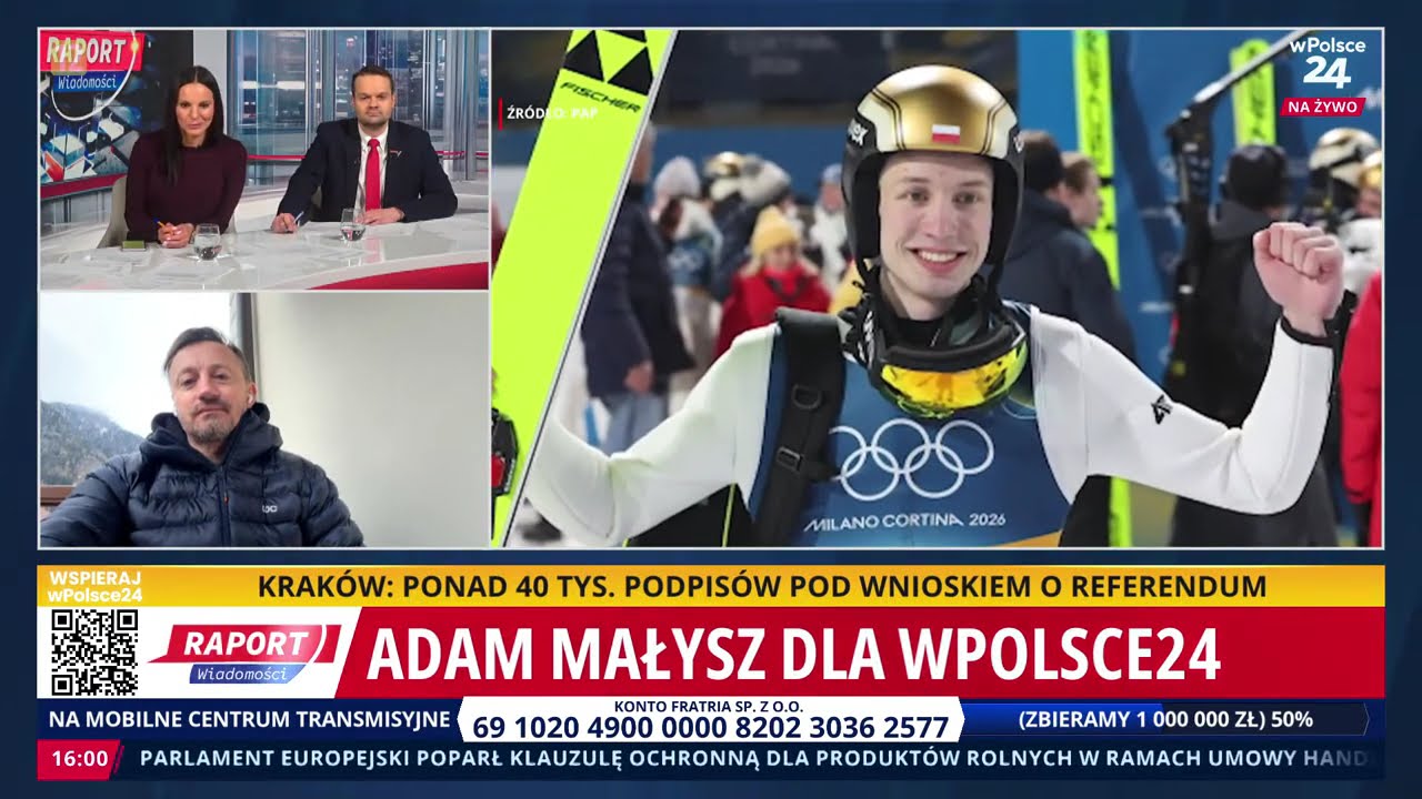 Mamy kolejnego mistrza – Adam Małysz komentuje olimpijski sukces Kacpra Tomasiaka. Raport