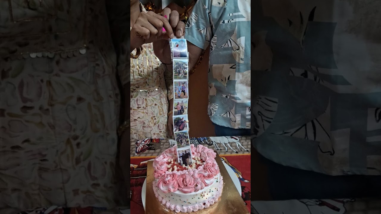 photo roll cake design #cake #cake design
