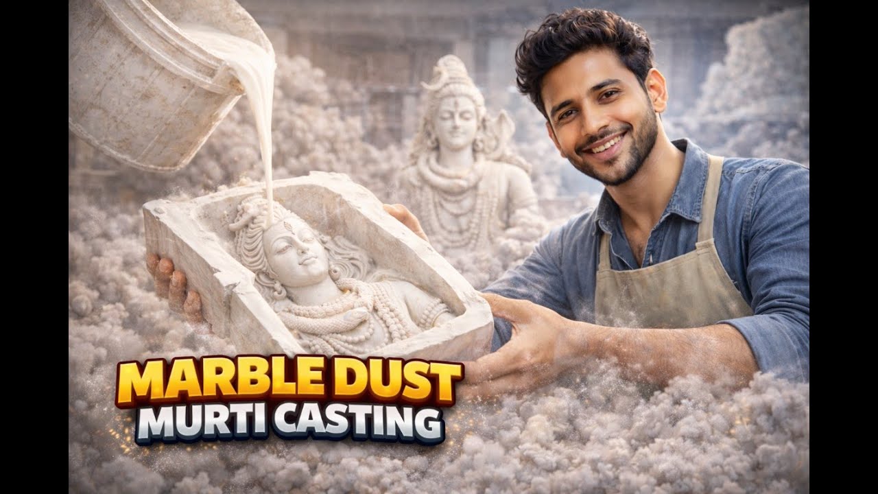 Marble Dust Murti Making Process 2026 l कास्टिंग से फाइनल मूर्ति का सफर l #casting #moulding #art
