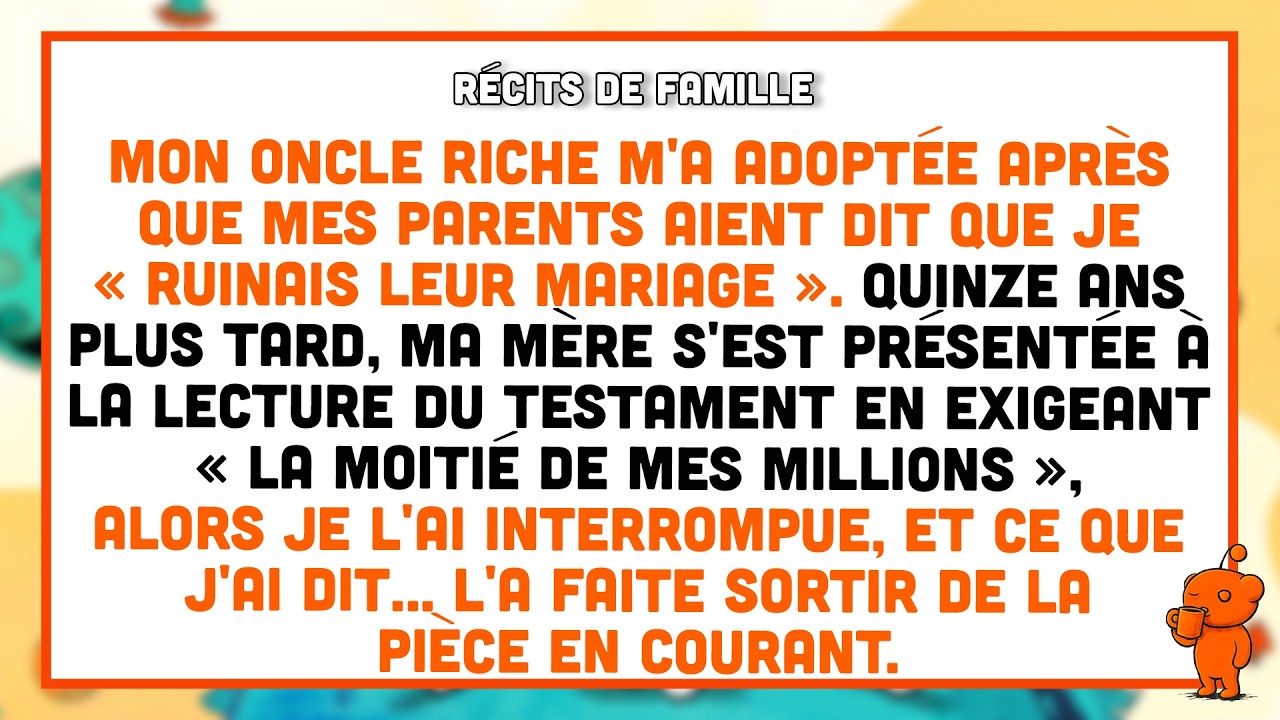 Mon oncle riche m'a élevée, 15 ans plus tard mes parents sont revenus exiger.