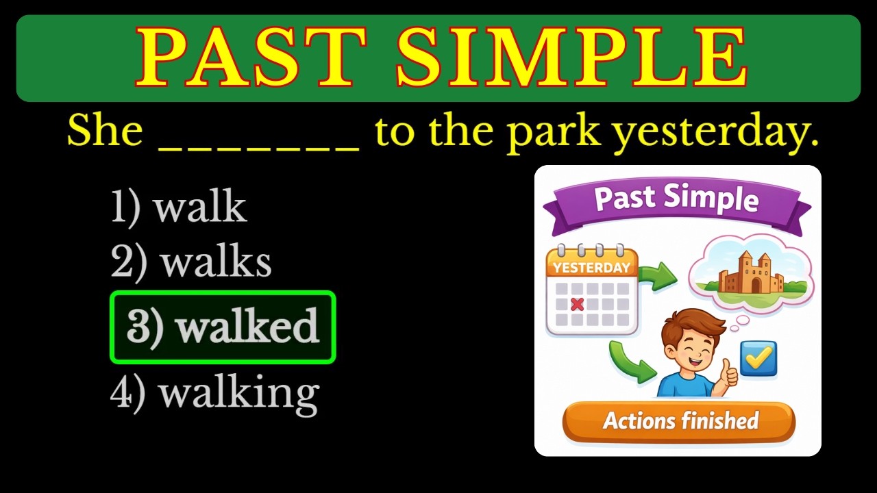 Past Simple Tense MCQs | Trick 90% Students