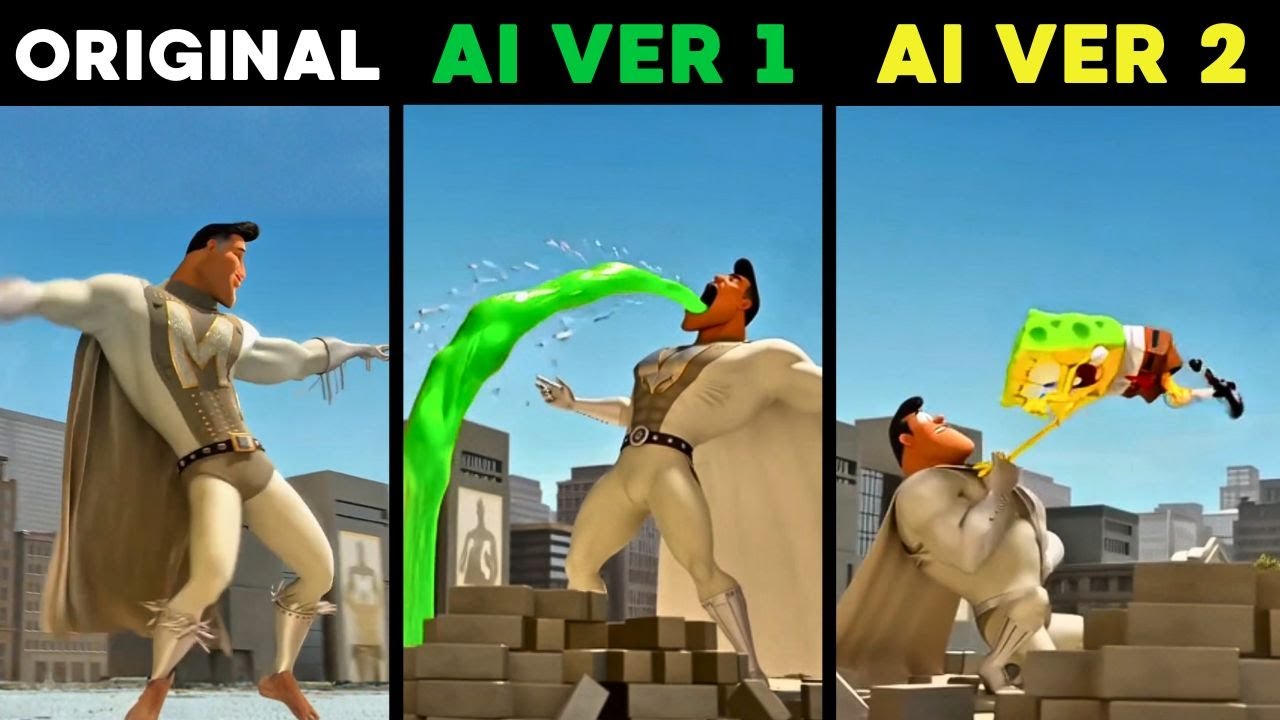 Metro Man Edit Original vs Different Version AI