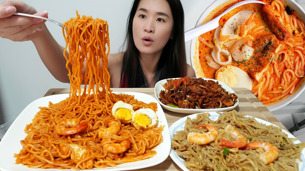 Невероятно вкусная сингапурская лапша лакса! Обязательно попробуйте блюда из лапши в Сингапуре | ...