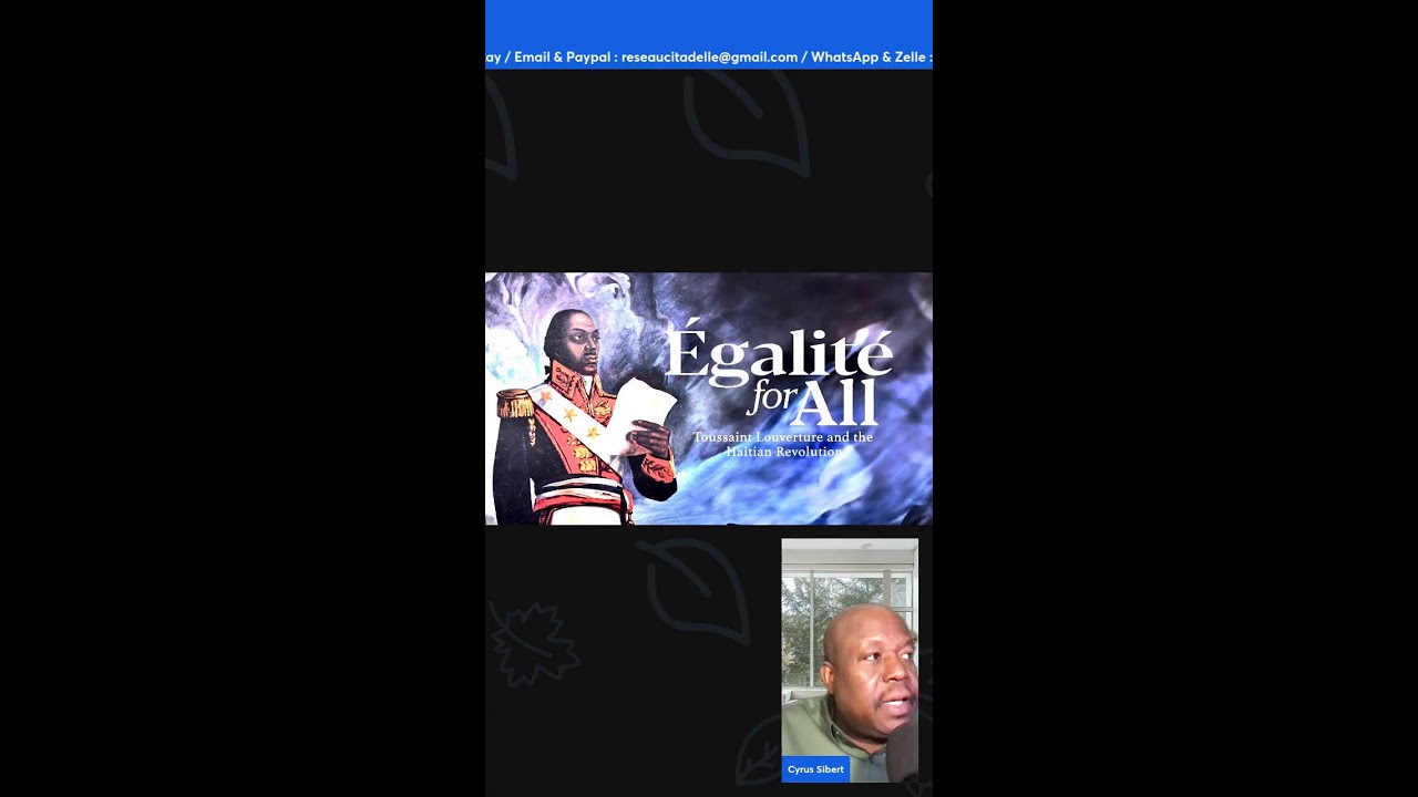 Toussaint Louverture et Haiti du 21e si&egrave;cle. (Live 290) 📱