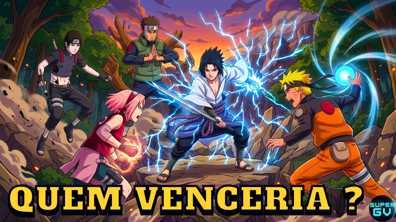 E SE O SASUKE ENFRENTASSE O TIME 7 NO COMEÇO DE NARUTO SHIPPUDEN?
