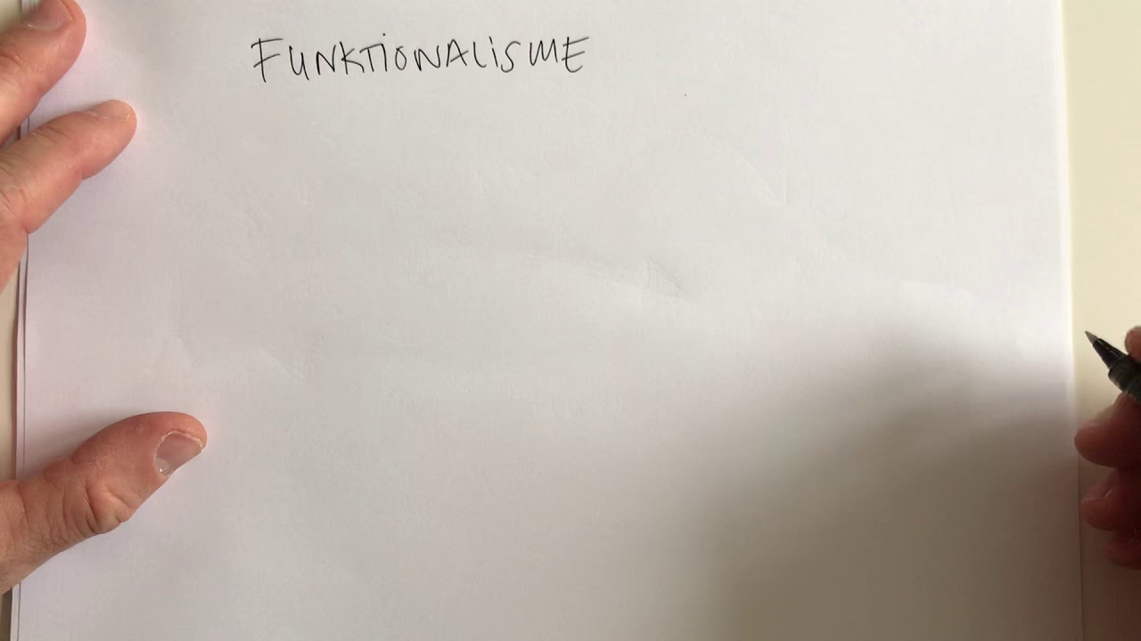 Funktionalisme - i sociologi og samfundsfag generelt
