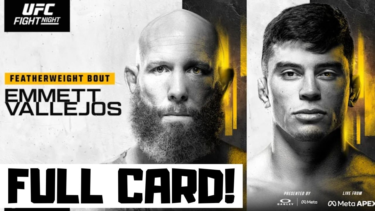 UFC Fight Night Emmett vs Vallejos Predictions & Full Card Breakdown - UFC Vegas 114 Betting Tips