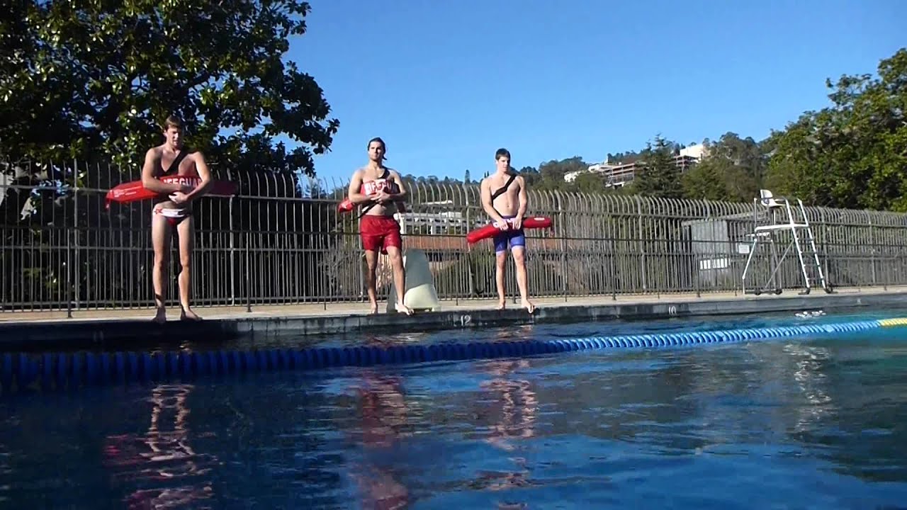 Lifeguarding Drill: Deep, Fully Submerged Victim Facing the Rescuer, 1 Rescuer