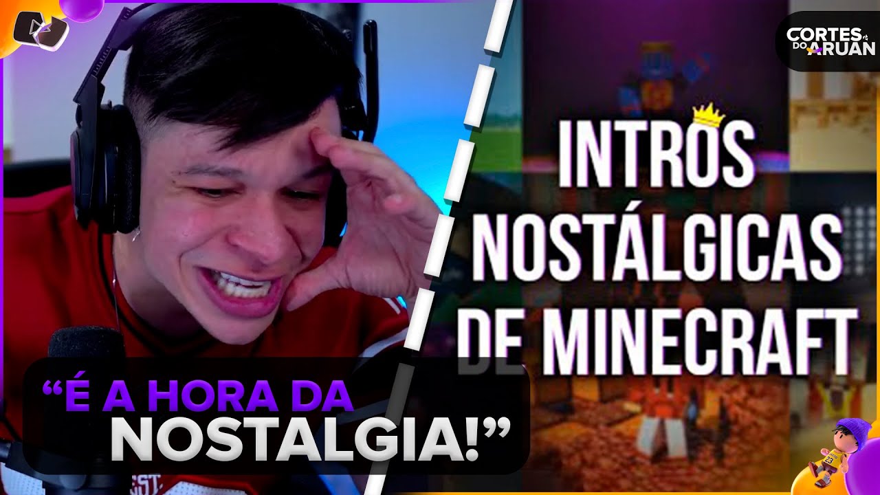 ARUAN REAGE: MELHORES INTROS DE MINECRAFT!! 🤩 INTROS NOSTALGICAS! - Cortes do Aruan