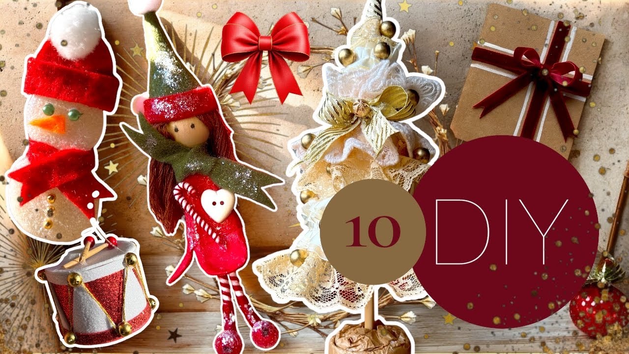 🥁 10 DIY Christmas Decorations | Easy & Cozy Holiday Crafts 🎄✨